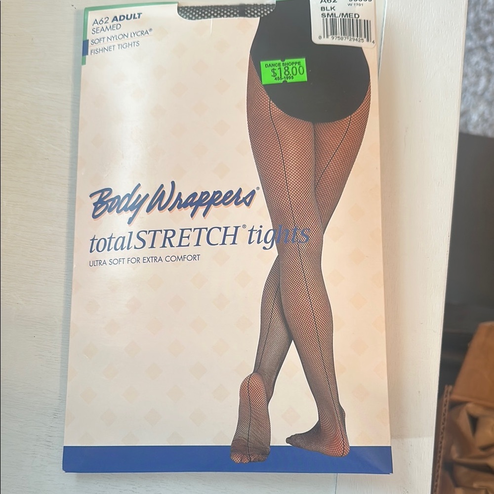 Body Wrappers Black totalSTRETCH Tights